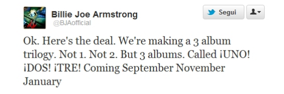Green Day: un nuovo album in arrivo. Anzi, tre