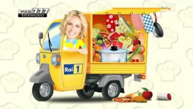 Antonella Clerici al lavoro sul suo MasterChef, un Ristorante a conduzione familiare
