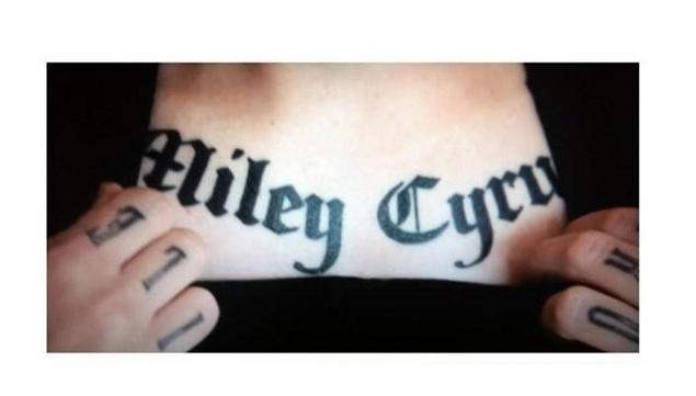 Miley Cyrus tatuaggi