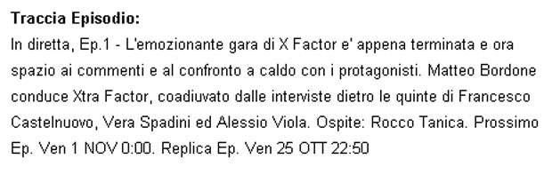 X Factor 2013, Matteo Bordone conduce AnteFactor ed XtraFactor