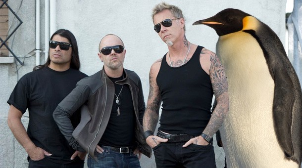 Metallica in Antarctica: foto-montaggi dal web