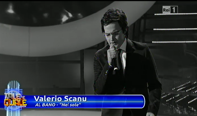 Valerio Scanu imita Al Bano a Tale e Quale Show