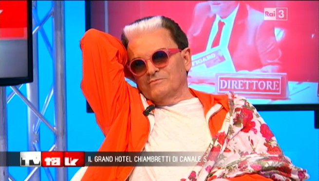 Cristiano Malgioglio a Tv Talk: “Chiambretti? Me lo sposerei. Felice di essere al Grand Hotel”