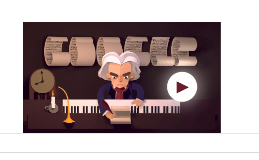 Doodle Google 17 dicembre 2015, Beethoven