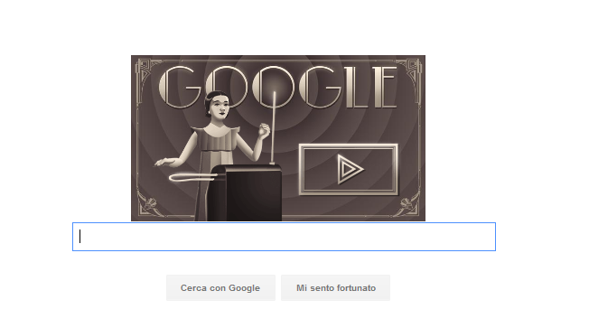 Doodle di Google, 9 marzo 2016: il theremin e Clara Rockmore