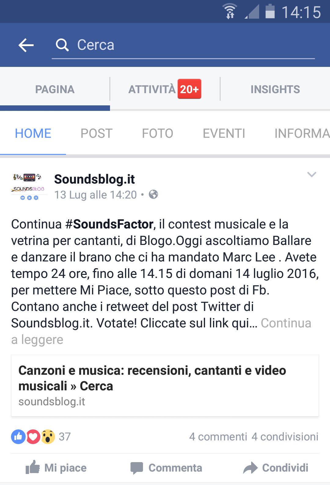 SoundsFactor, Marc Lee: voti