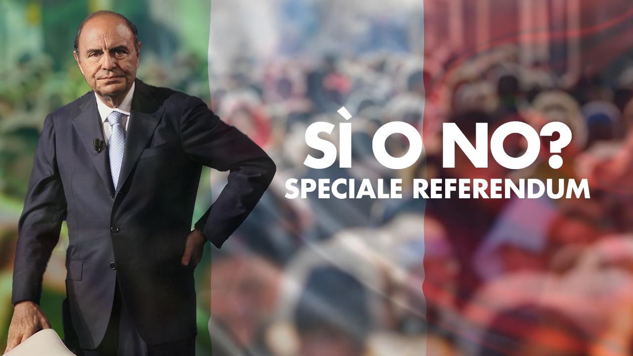 Speciale Referendum, da Vespa Renzi e Alfano vs Berlusconi e Salvini