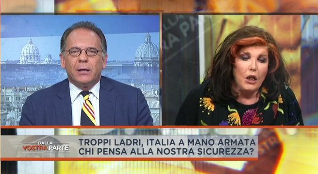Dalla vostra parte, Patrizia de Blanck a Cecchi Paone: “Ti mando affanc*lo” (video)