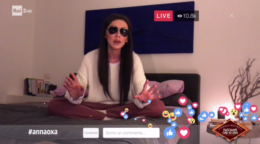 Facciamo che io ero, Virginia Raffaele imita Anna Oxa (video): “Sono all’estero per motivi di sicurezza”