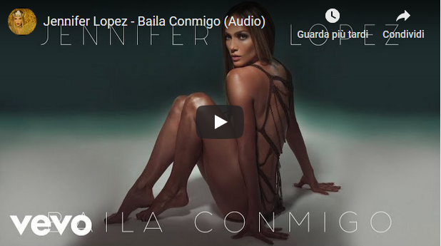 Jennifer Lopez, Baila conmigo: testo, traduzione e audio