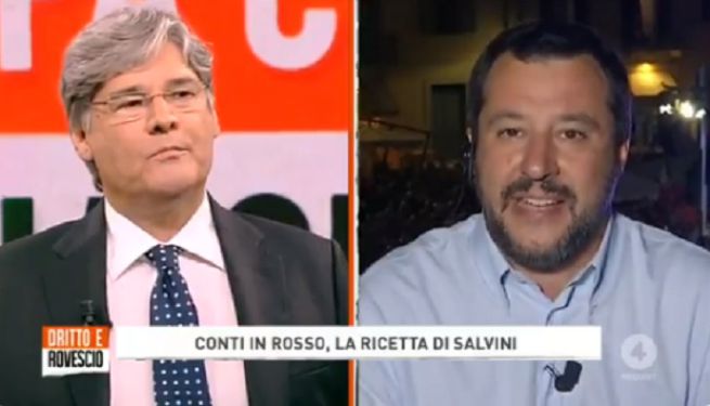 Rete 4, un 2019 a tutto Salvini. Tra Porro, Del Debbio e Giordano ventotto ospitate per il leghista