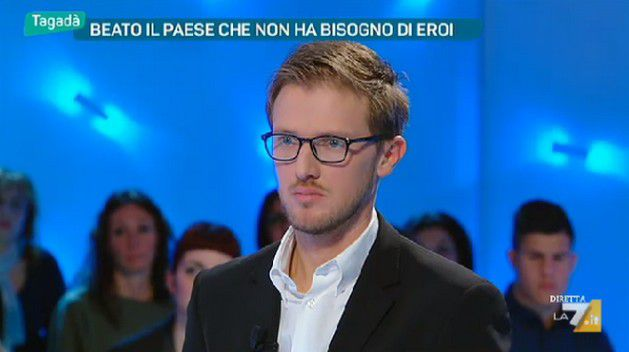 Alessio Orsingher sostituisce Tiziana Panella a Tagadà e sfida il marito Pierluigi Diaco (Anteprima Blogo)