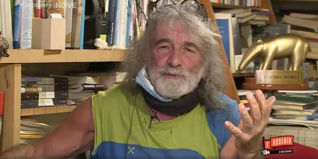 Mauro Corona sbarca su La7. Sarà ospite a Piazzapulita (che lo aveva criticato)