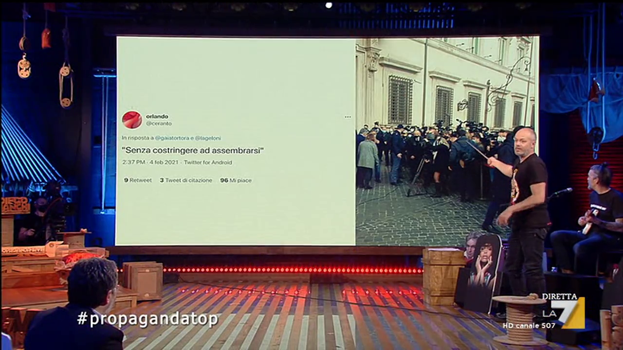 Propaganda Live e il backstage dell’ultima conferenza di Conte