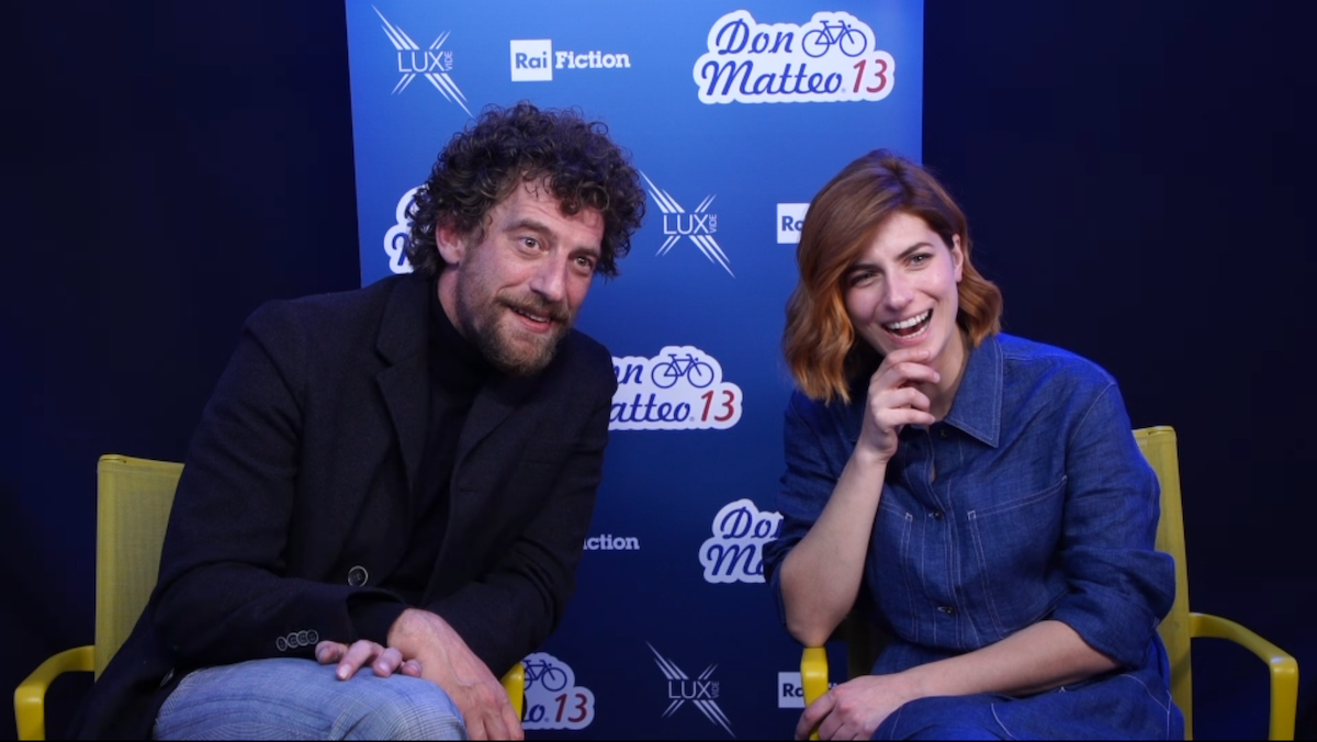 Don Matteo 13, l’intervista a Maurizio Lastrico e Maria Chiara Giannetta