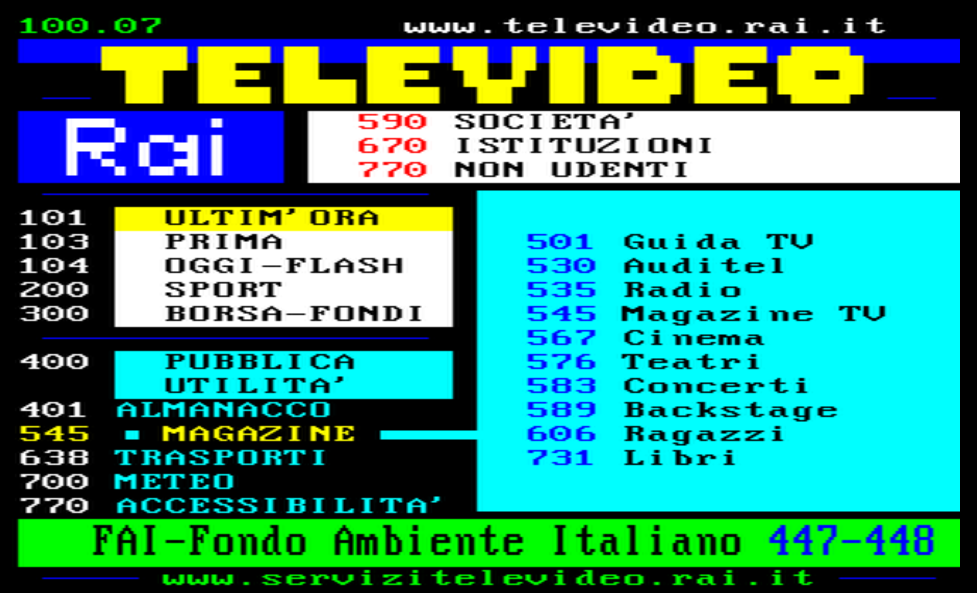 Buon Compleanno Televideo, il giornale interattivo della tv compie 40 anni