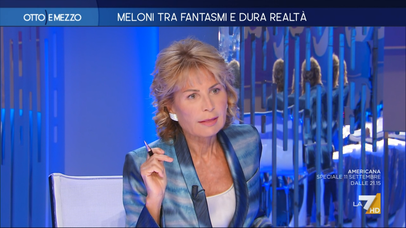 Otto e Mezzo, inizio soft senza ospiti di centrodestra nel talk show più patinato della tv