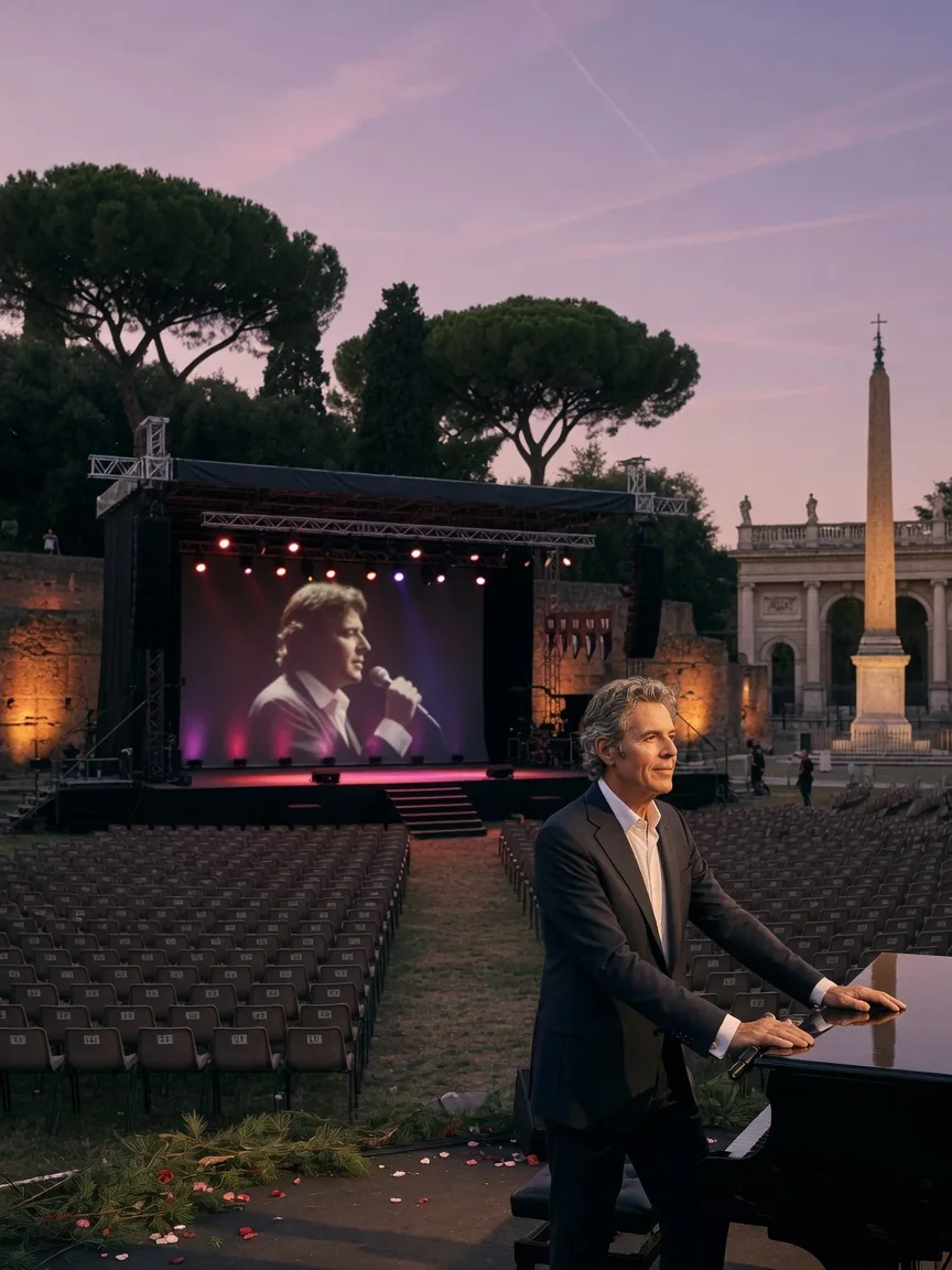 Claudio Baglioni incanta Roma: sette concerti in Piazza di Siena
